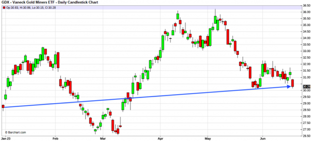 GDX - Vaneck Gold Miners ETF Chart