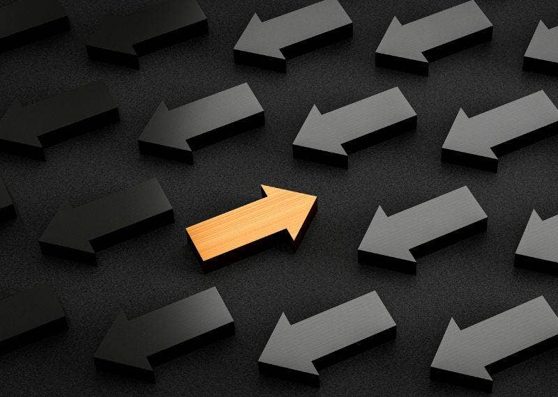 Arrow Travelling Against the Status Quo