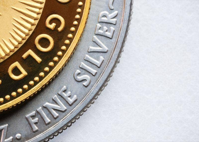 Silver and gold coin