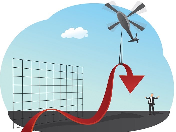Image: downward arrow