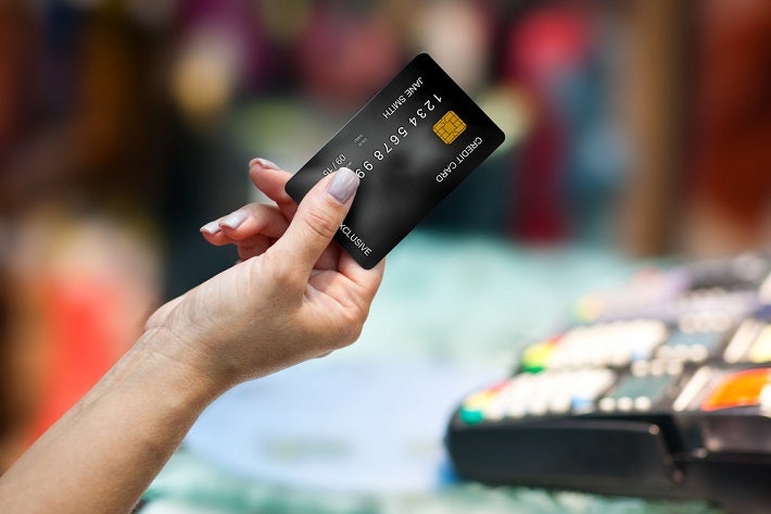 Image: Hand holding credit card
