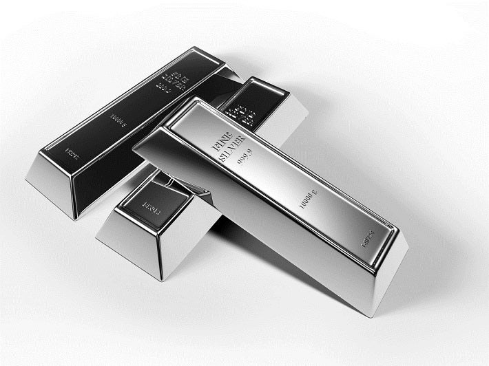 Three silver bars sitting in a shape of T