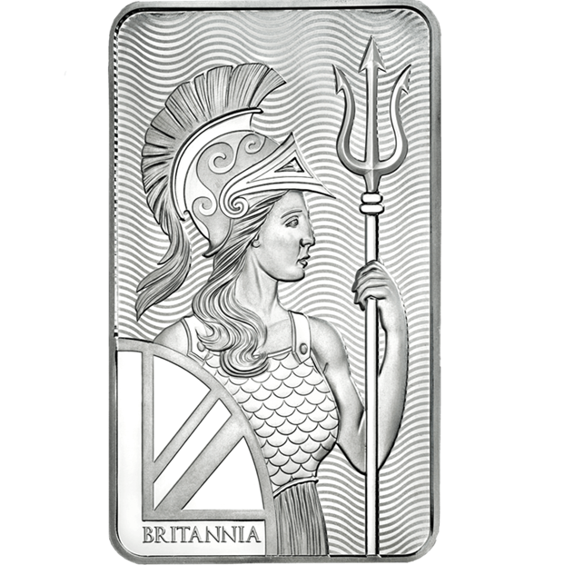 10 oz Britannia Silver Minted Bar