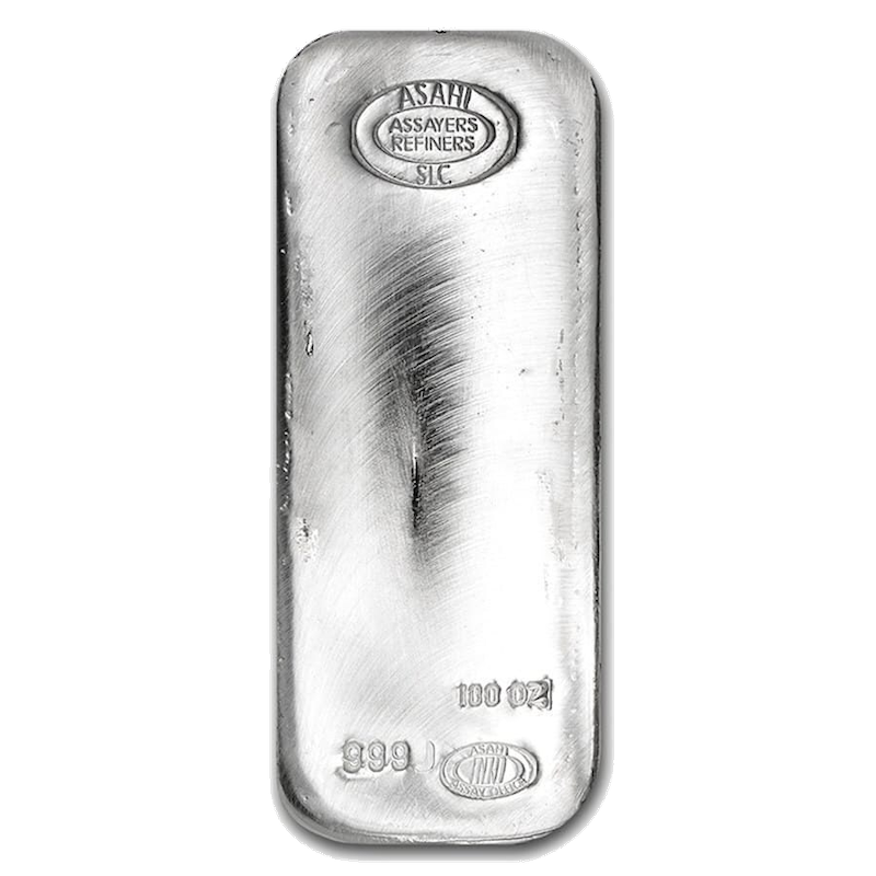 Asahi 100 oz Silver Bar 