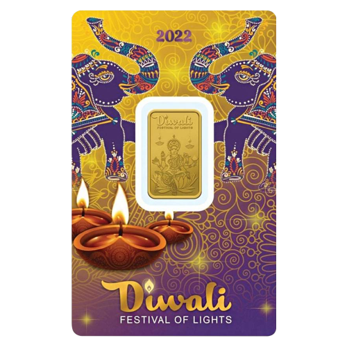 2022 5 g PAMP Suisse Gold Diwali Bar