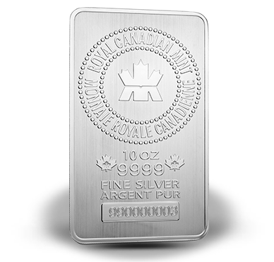 Royal Canadian Mint 10 oz Silver Bar