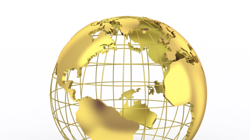 A gold earth