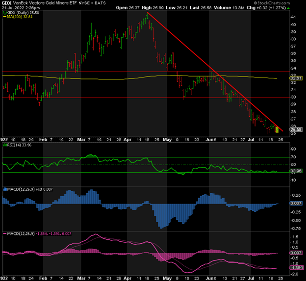 GDX 2022 chart