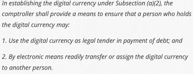 Digital Currency As Legal Tender