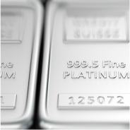 999.9 fine Platinum bars